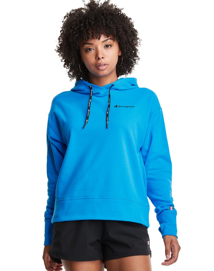 Sudadera Con Capucha Champion Mujer - Game Day Script Logo ( Azules ) 9761803-JN